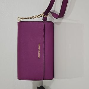 Michael Kors purple crossbody